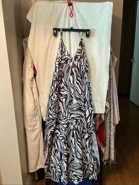 YNS Generic Black and White Zebra Print Sundress